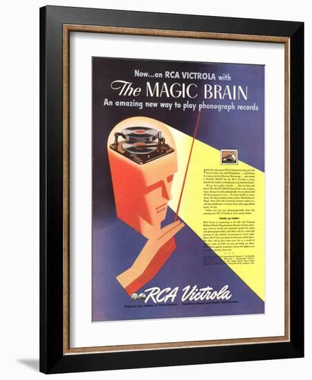 Rca Record Players, USA, 1940-null-Framed Giclee Print