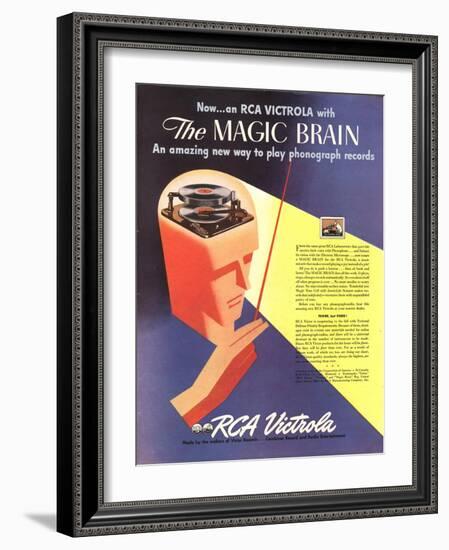 Rca Record Players, USA, 1940-null-Framed Giclee Print