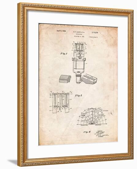 RCA Ribbon Microphone-Cole Borders-Framed Art Print