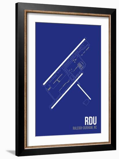 RDU Airport Layout-08 Left-Framed Giclee Print