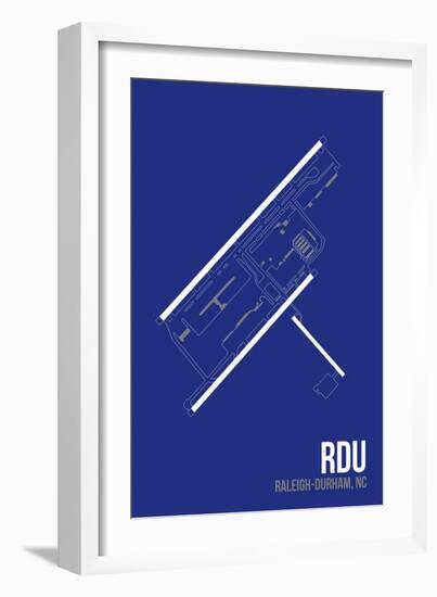 RDU Airport Layout-08 Left-Framed Giclee Print