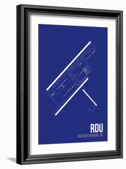 RDU Airport Layout-08 Left-Framed Giclee Print