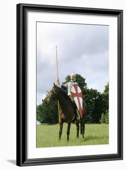 Re-Enactment, Norman Cavalry Soldier, 11th Century, Historical Re-Enactment-null-Framed Giclee Print