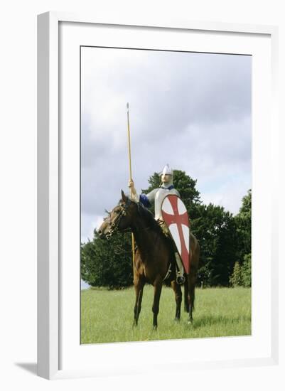 Re-Enactment, Norman Cavalry Soldier, 11th Century, Historical Re-Enactment-null-Framed Giclee Print