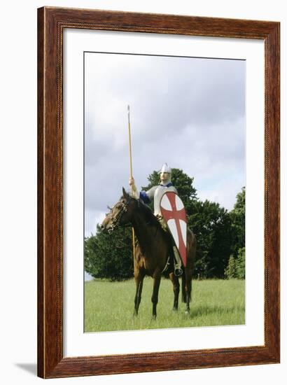 Re-Enactment, Norman Cavalry Soldier, 11th Century, Historical Re-Enactment-null-Framed Giclee Print