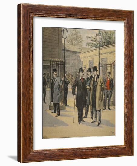 Re-Entry to the Chambres Des Deputes: Three Ghosts-French-Framed Giclee Print
