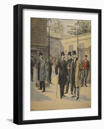 Re-Entry to the Chambres Des Deputes: Three Ghosts-French-Framed Giclee Print