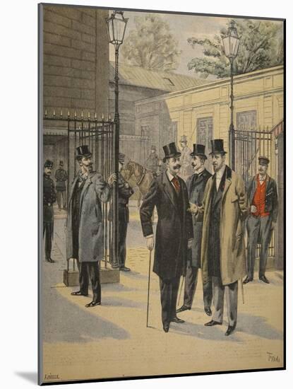 Re-Entry to the Chambres Des Deputes: Three Ghosts-French-Mounted Giclee Print