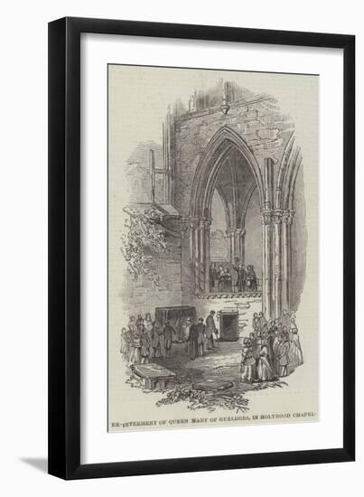 Re-Interment of Queen Mary of Gueldres, in Holyrood Chapel-null-Framed Giclee Print