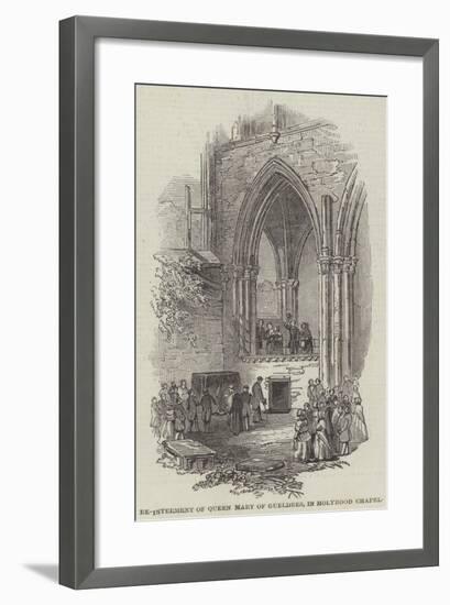 Re-Interment of Queen Mary of Gueldres, in Holyrood Chapel-null-Framed Giclee Print