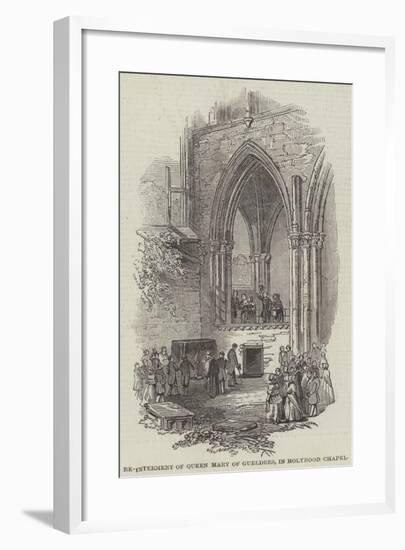 Re-Interment of Queen Mary of Gueldres, in Holyrood Chapel-null-Framed Giclee Print