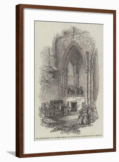 Re-Interment of Queen Mary of Gueldres, in Holyrood Chapel-null-Framed Giclee Print