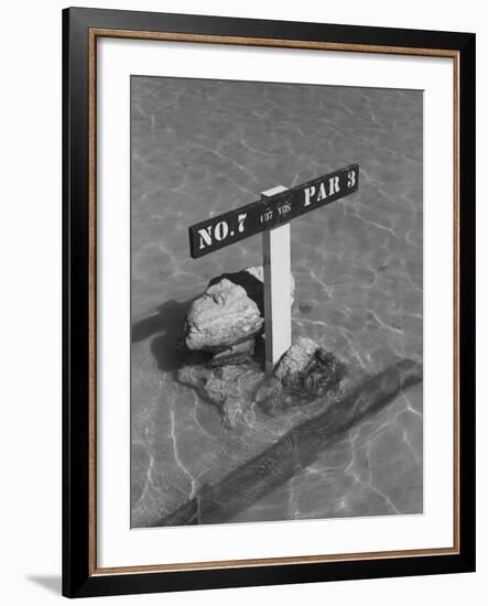 Re: Low Tide Country Club, Wake Island-null-Framed Photographic Print