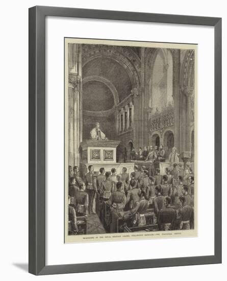 Re-Opening of the Royal Military Chapel, Wellington Barracks, the Inaugural Service-null-Framed Giclee Print