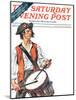 "Re-print of "Colonial Drummer"," Saturday Evening Post Cover, July/Aug 1976-Joseph Christian Leyendecker-Mounted Giclee Print