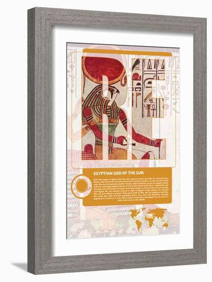 Re World Mythology Poster-Christopher Rice-Framed Art Print