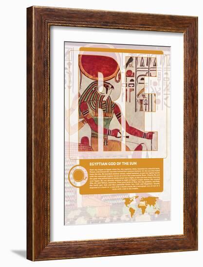 Re World Mythology Poster-Christopher Rice-Framed Art Print