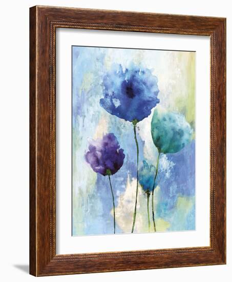 Reaching Blue-Tania Bello-Framed Giclee Print