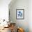 Reaching Blue-Tania Bello-Framed Giclee Print displayed on a wall