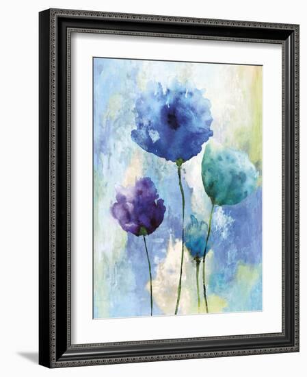 Reaching Blue-Tania Bello-Framed Giclee Print