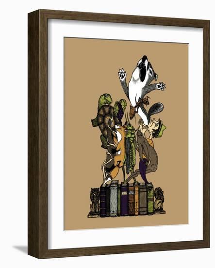 Read Between the Lions-Steven Wilson-Framed Giclee Print