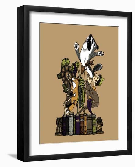 Read Between the Lions-Steven Wilson-Framed Giclee Print