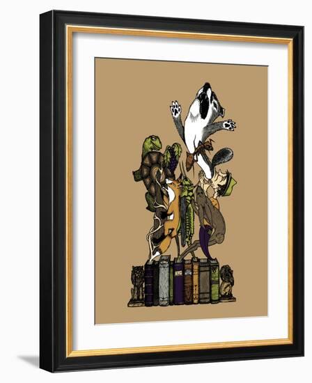 Read Between the Lions-Steven Wilson-Framed Giclee Print