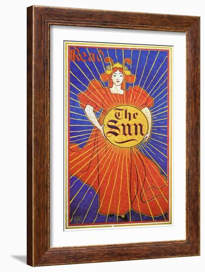 Read The New York Sun-Louis John Rhead-Framed Art Print