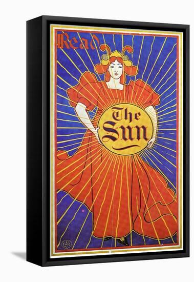 Read The New York Sun-Louis John Rhead-Framed Stretched Canvas