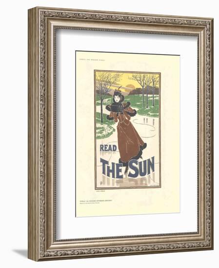 Read The Sun-Louis J Rhead-Framed Collectable Print