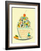 Read-Jazzberry Blue-Framed Art Print
