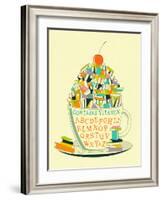 Read-Jazzberry Blue-Framed Art Print