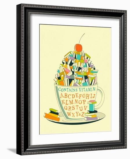 Read-Jazzberry Blue-Framed Art Print