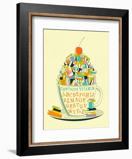 Read-Jazzberry Blue-Framed Art Print