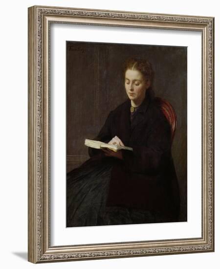 Reading, 1863-Henri Fantin-Latour-Framed Giclee Print