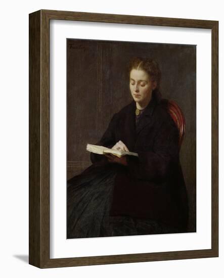 Reading, 1863-Henri Fantin-Latour-Framed Giclee Print