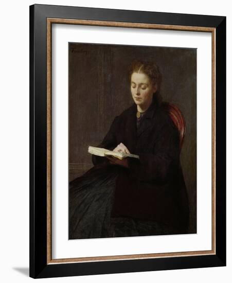 Reading, 1863-Henri Fantin-Latour-Framed Giclee Print