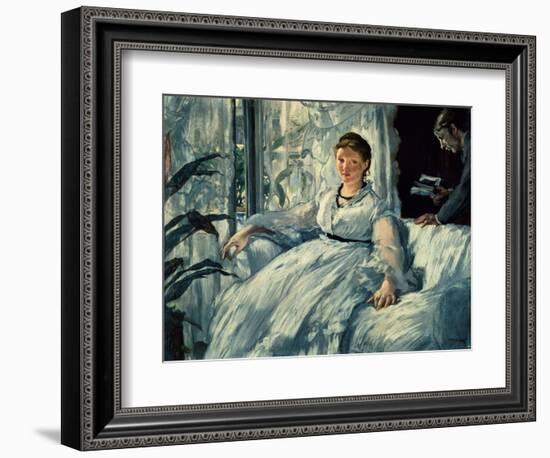 Reading, 1865-Edouard Manet-Framed Giclee Print