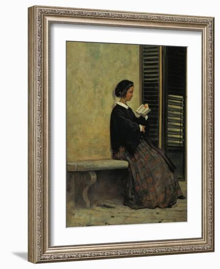 Reading, 1866-67-Silvestro Lega-Framed Giclee Print