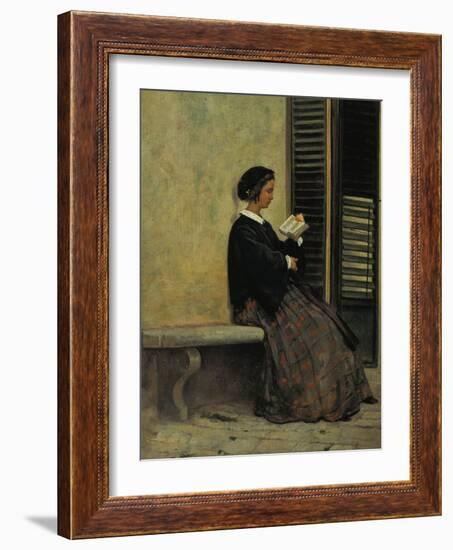 Reading, 1866-67-Silvestro Lega-Framed Giclee Print