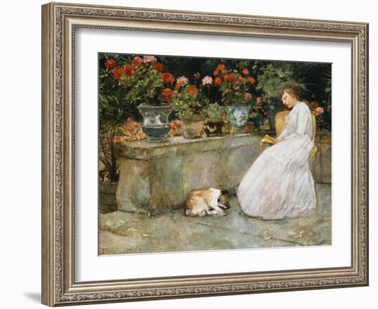 Reading, 1888-Childe Hassam-Framed Giclee Print