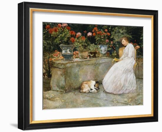 Reading, 1888-Childe Hassam-Framed Giclee Print