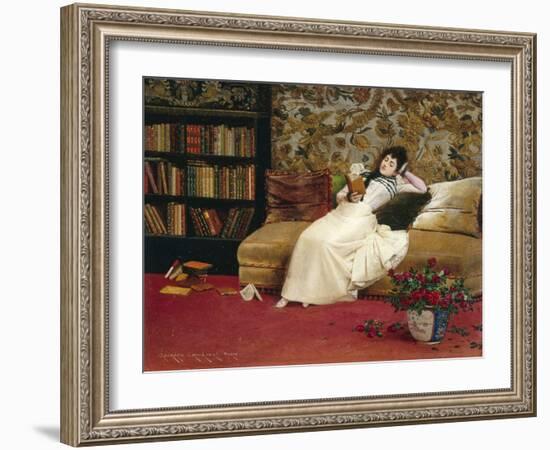 Reading, 1890-Georges Croegaert-Framed Giclee Print