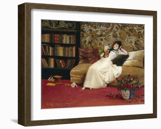 Reading, 1890-Georges Croegaert-Framed Giclee Print