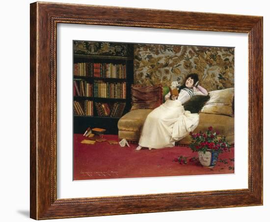 Reading, 1890-Georges Croegaert-Framed Giclee Print