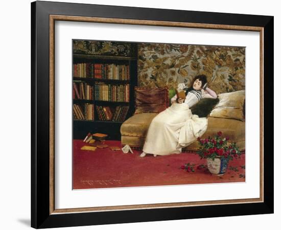 Reading, 1890-Georges Croegaert-Framed Giclee Print