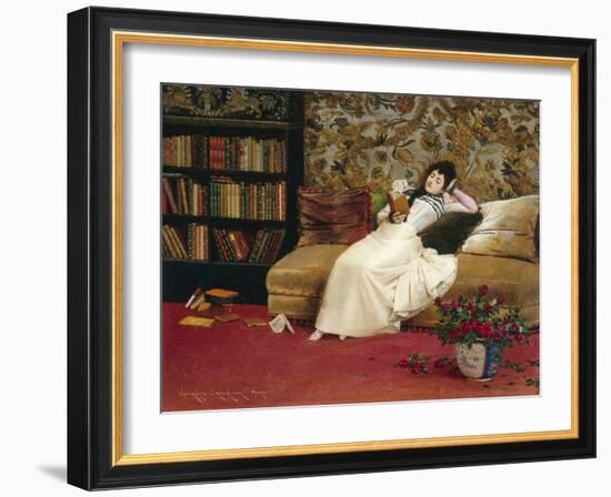 Reading, 1890-Georges Croegaert-Framed Giclee Print