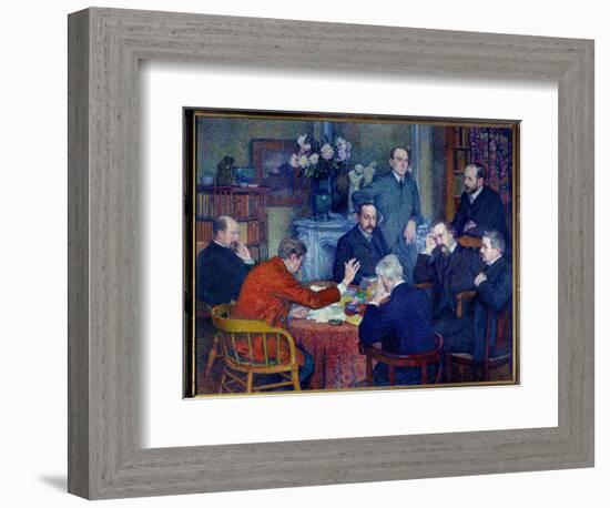 Reading, 1903 (Oil on Canvas)-Theo Van Rysselberghe-Framed Giclee Print