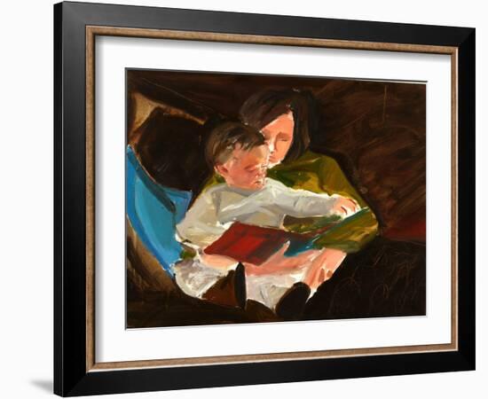 Reading, 2004-Daniel Clarke-Framed Giclee Print