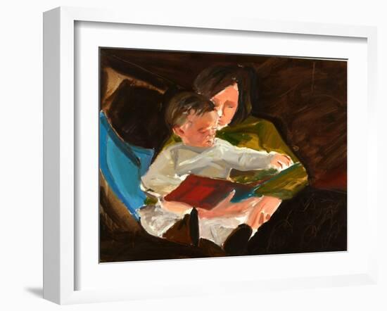 Reading, 2004-Daniel Clarke-Framed Giclee Print